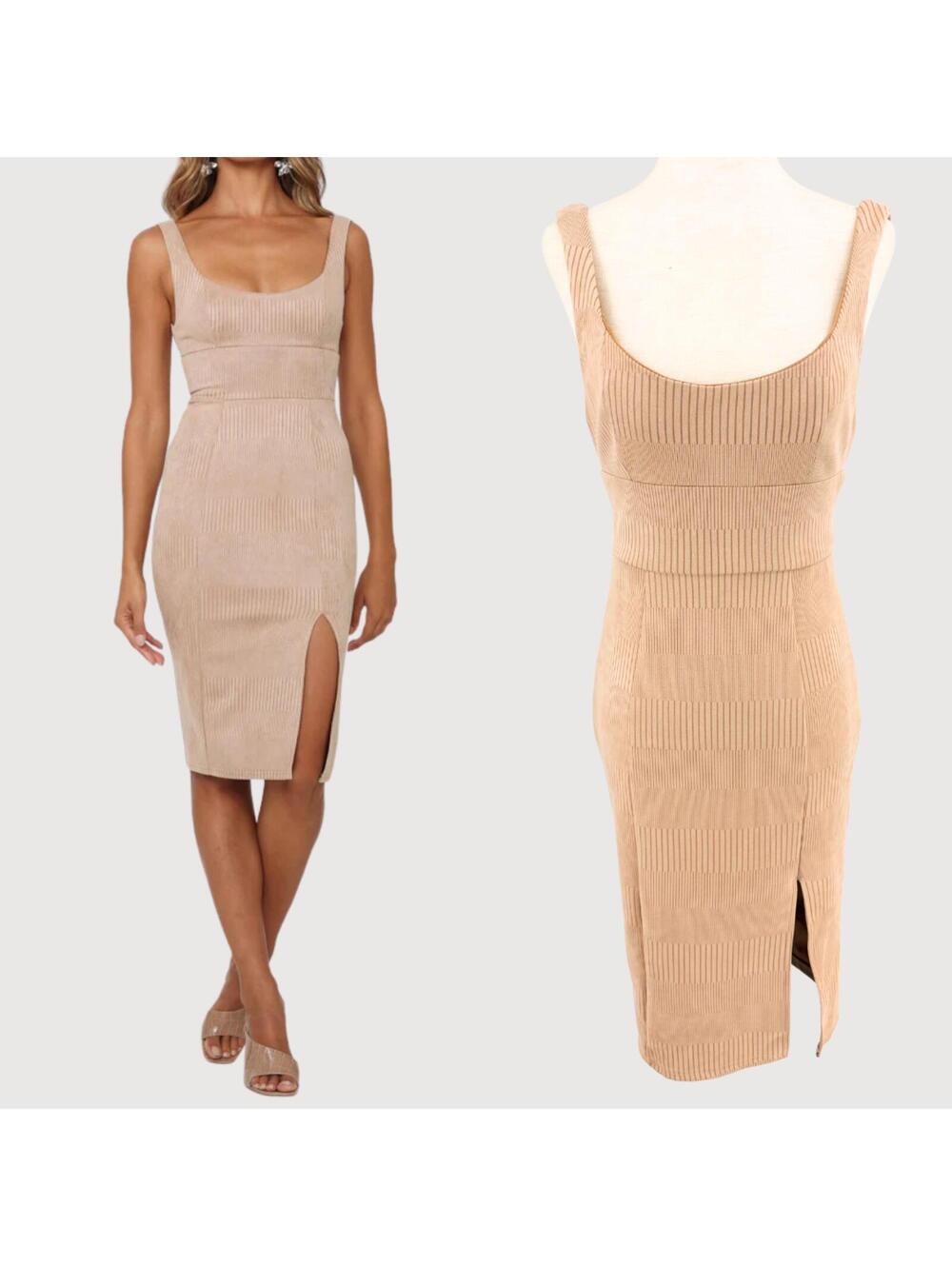 Hello Molly Give Me One More Minute Rib Knit Midi Dress